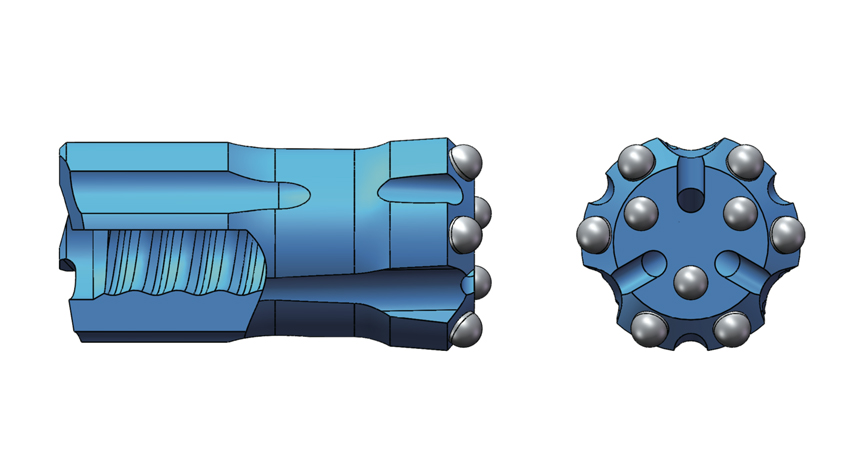 Retrac button bits